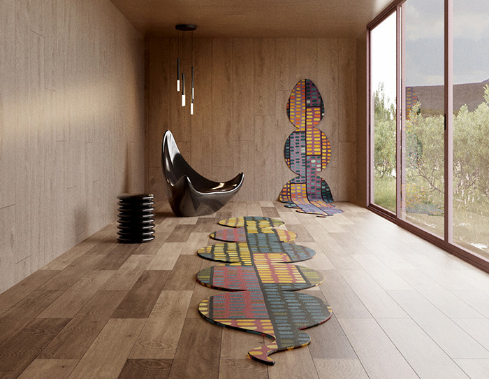 patterned rug - Halloween Decor
